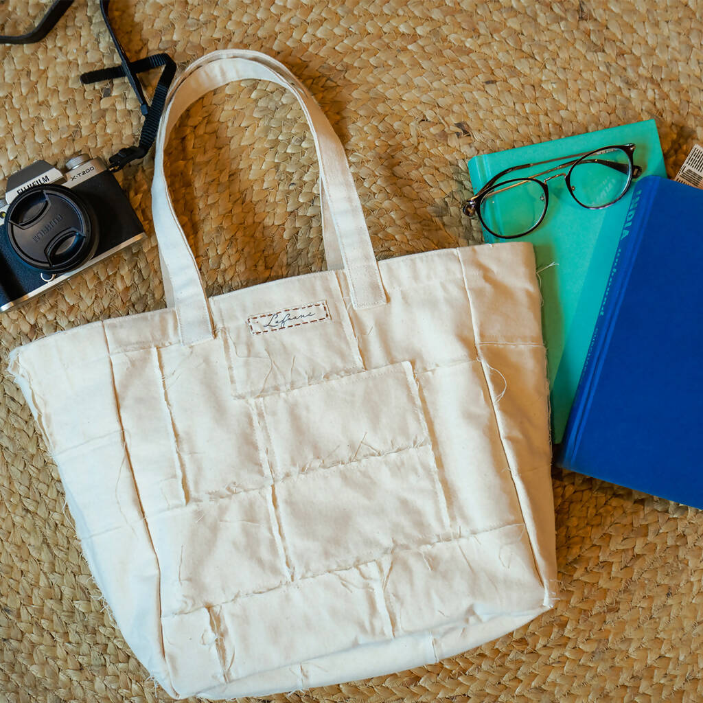 Carry-Some Tote Bag | Upcycled Cotton Tote Bag – REFASH