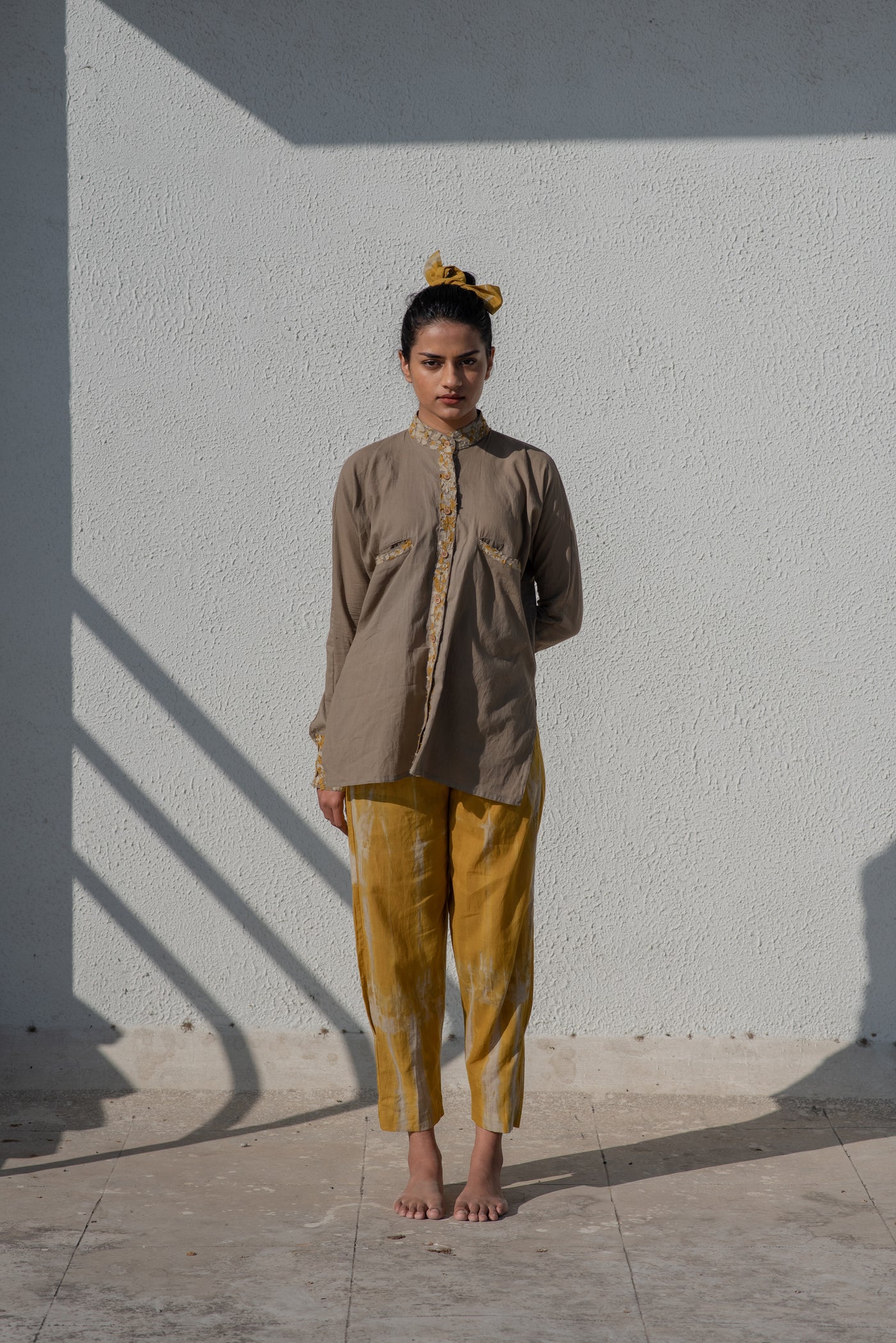 Fiza Yellow Chindi Co-ord Set