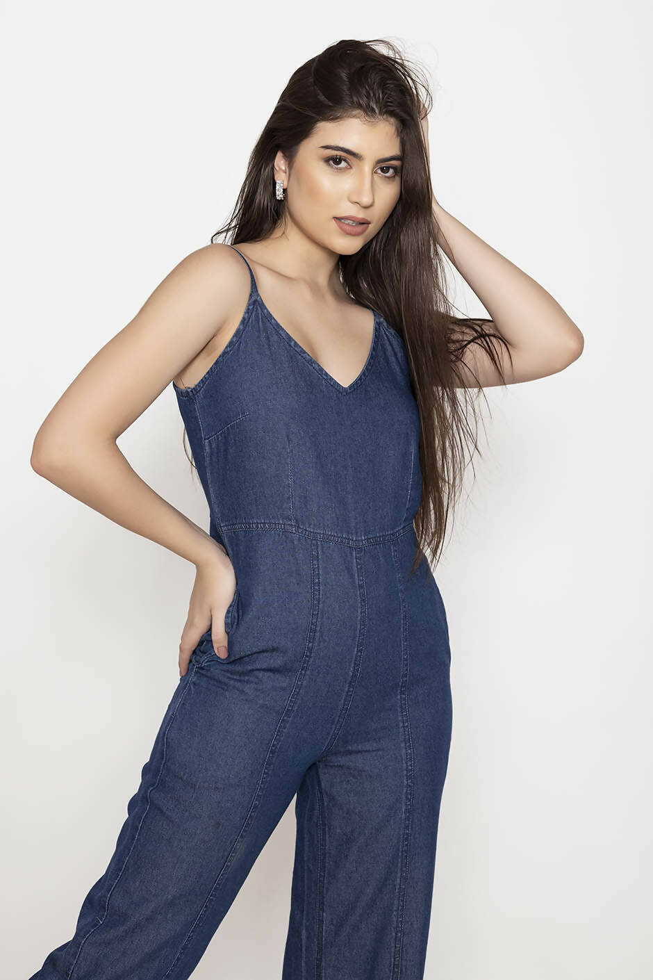 Blue Denim Jumpsuit