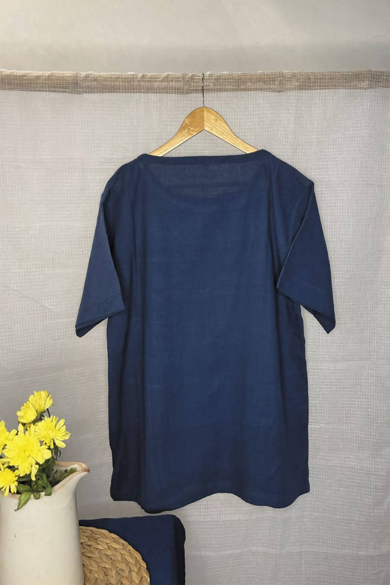 NATURAL INDIGO KALA COTTON T-SHIRT