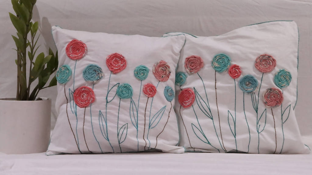 Pastel Garden Cushion Cover Set