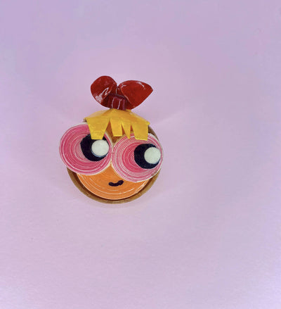 Cute Power Paper Brooch