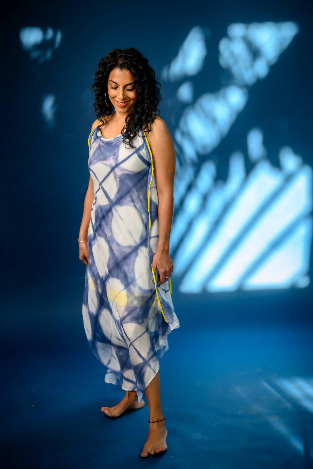 Shibori beach dress