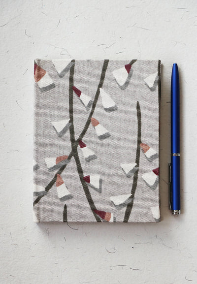 Grey Printed Mini Notebook