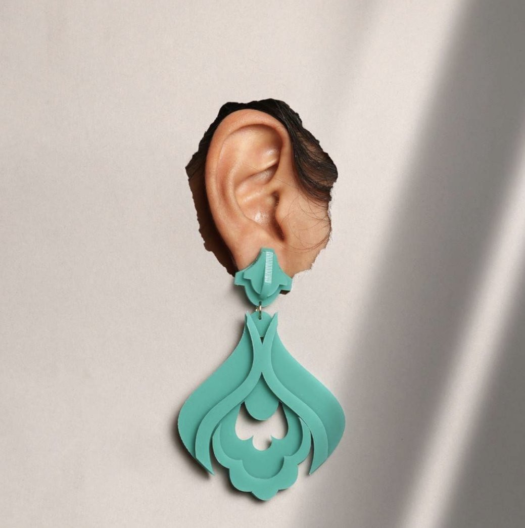 Turquoise Motif Earrings