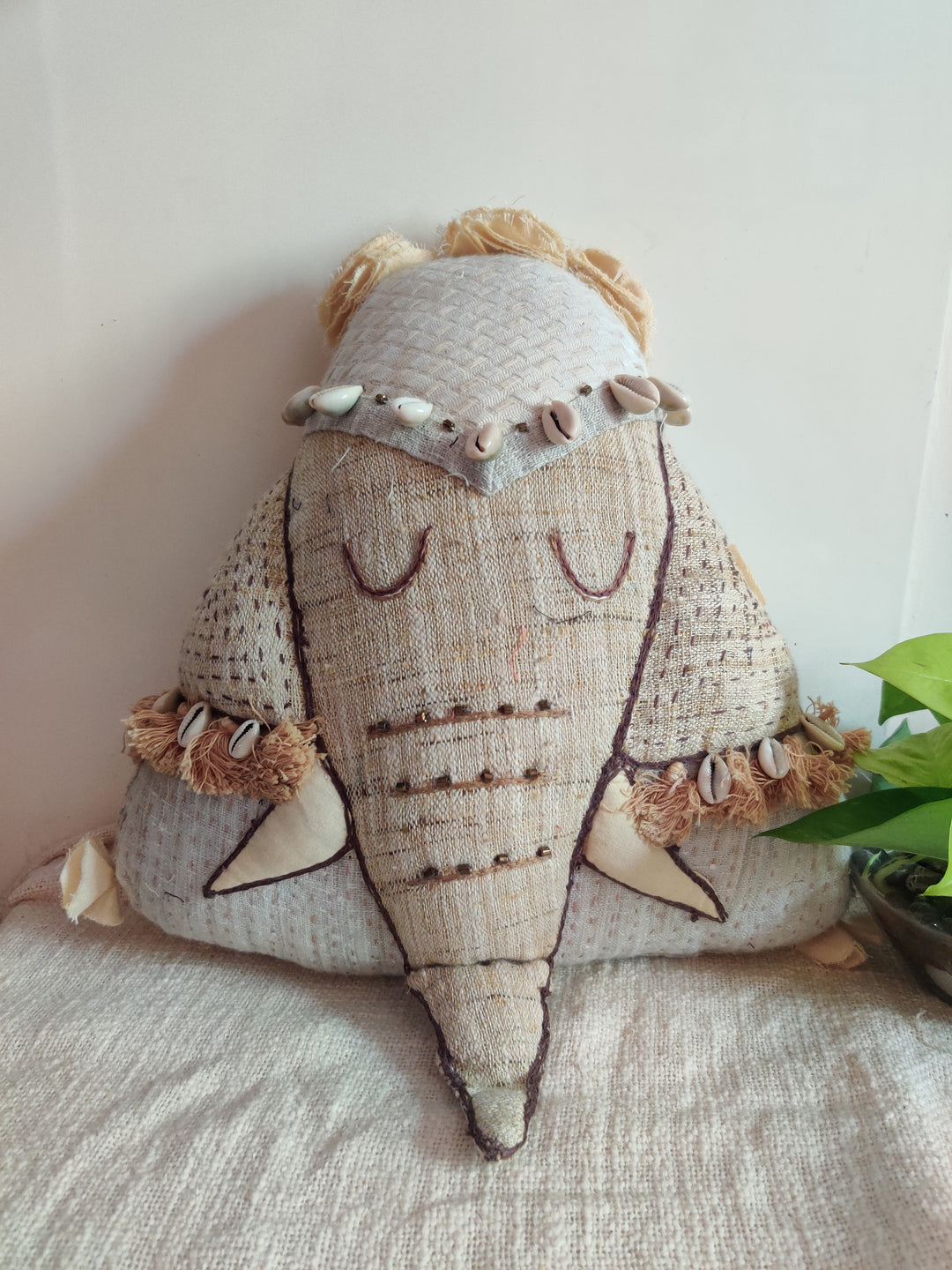 Gajah Cushion - Off White
