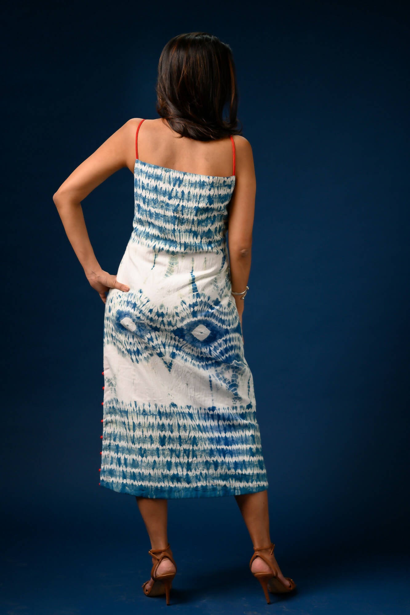 Strapy Shibori Dress
