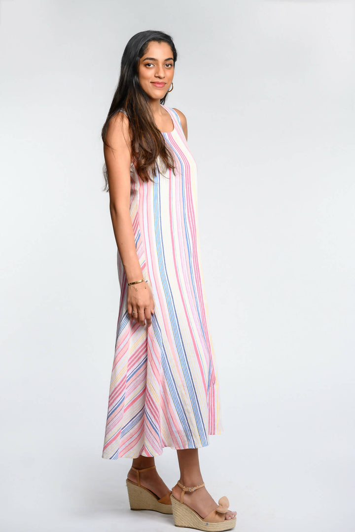 Striped Soft Pink Dress