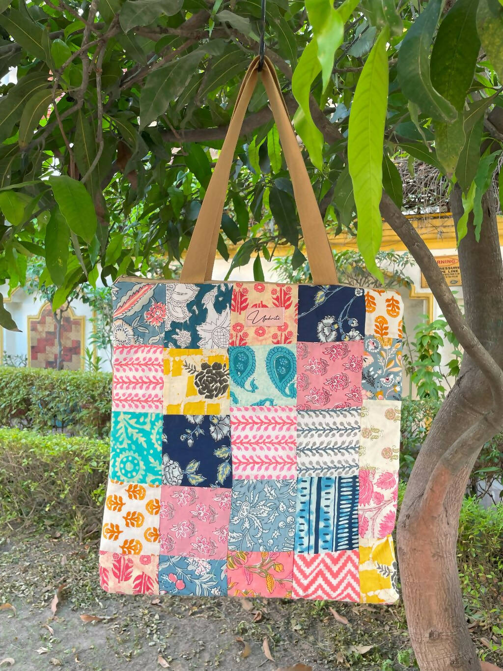 Patch Work Quilted Tote Bag