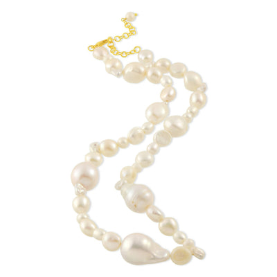 Uneven Pearl Necklace
