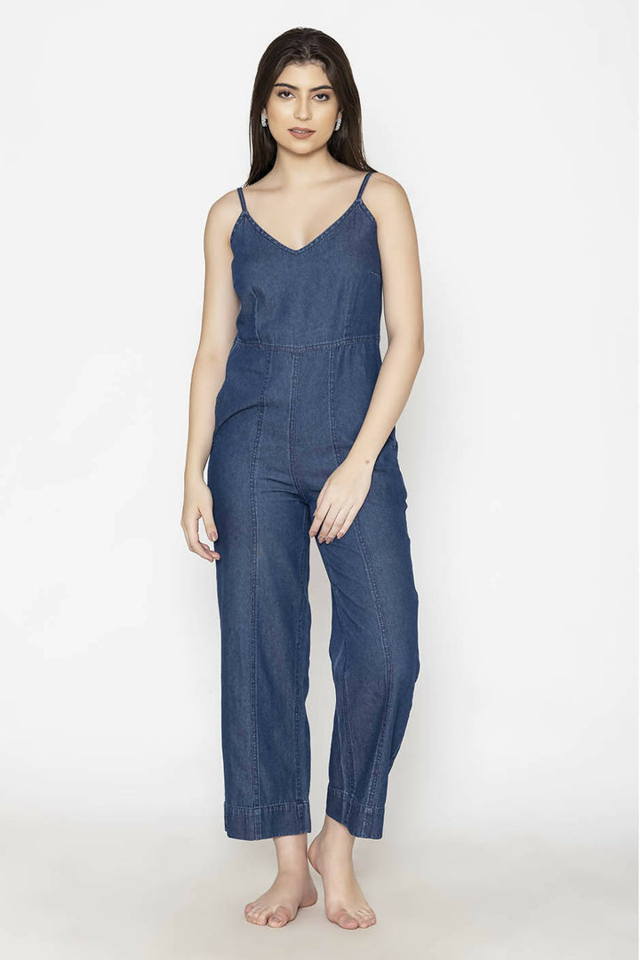 Blue Denim Jumpsuit