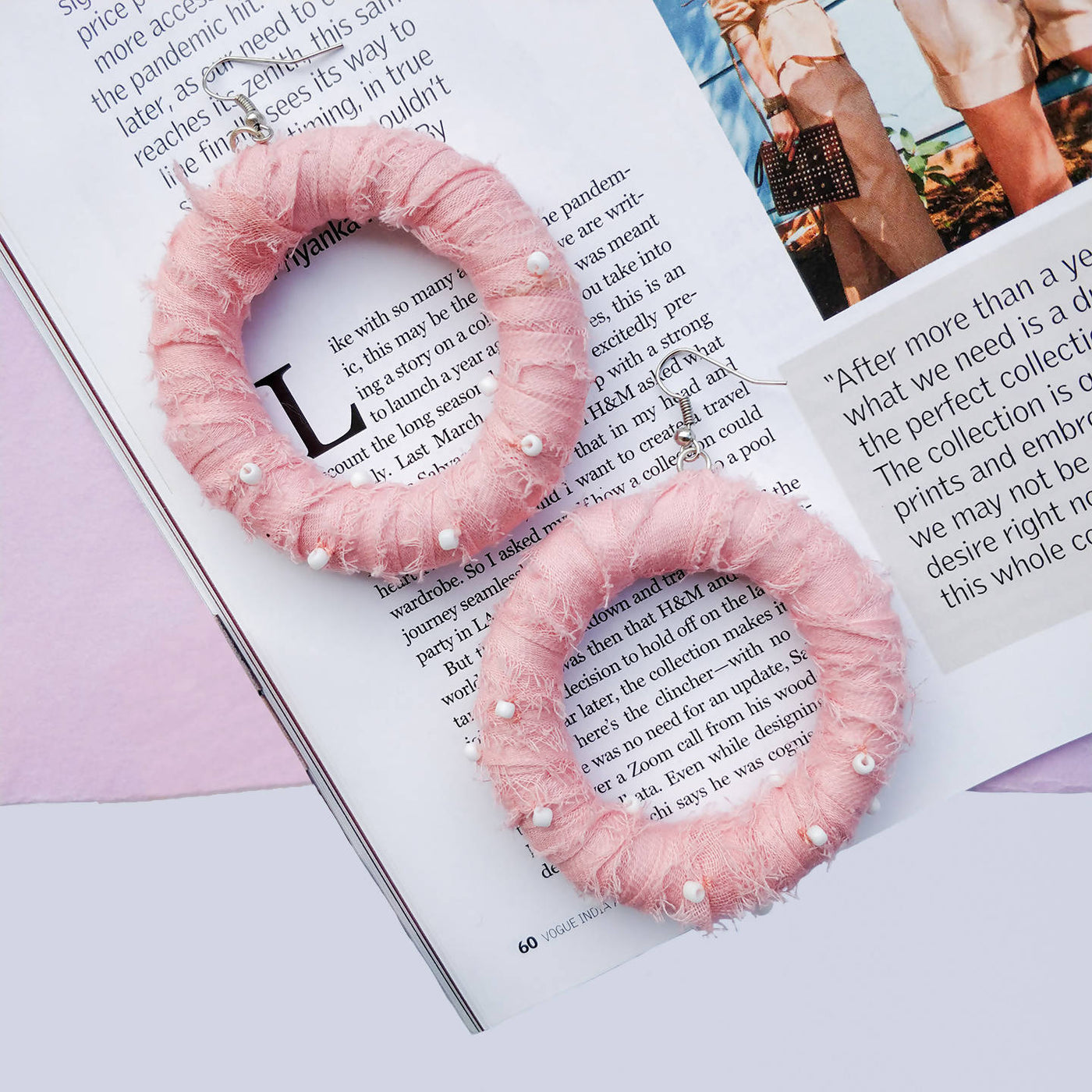 Bubblegum Hoop Donut Earrings
