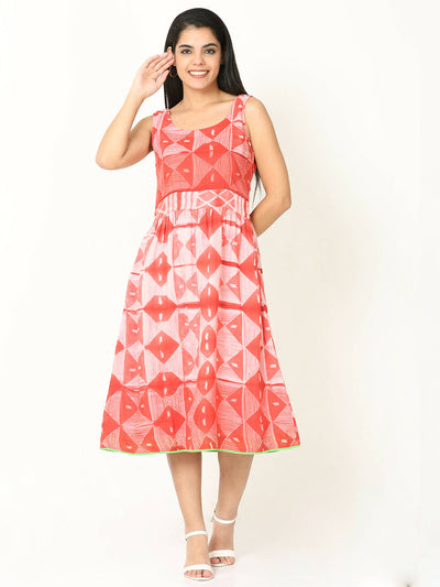 Shibori knotty dress