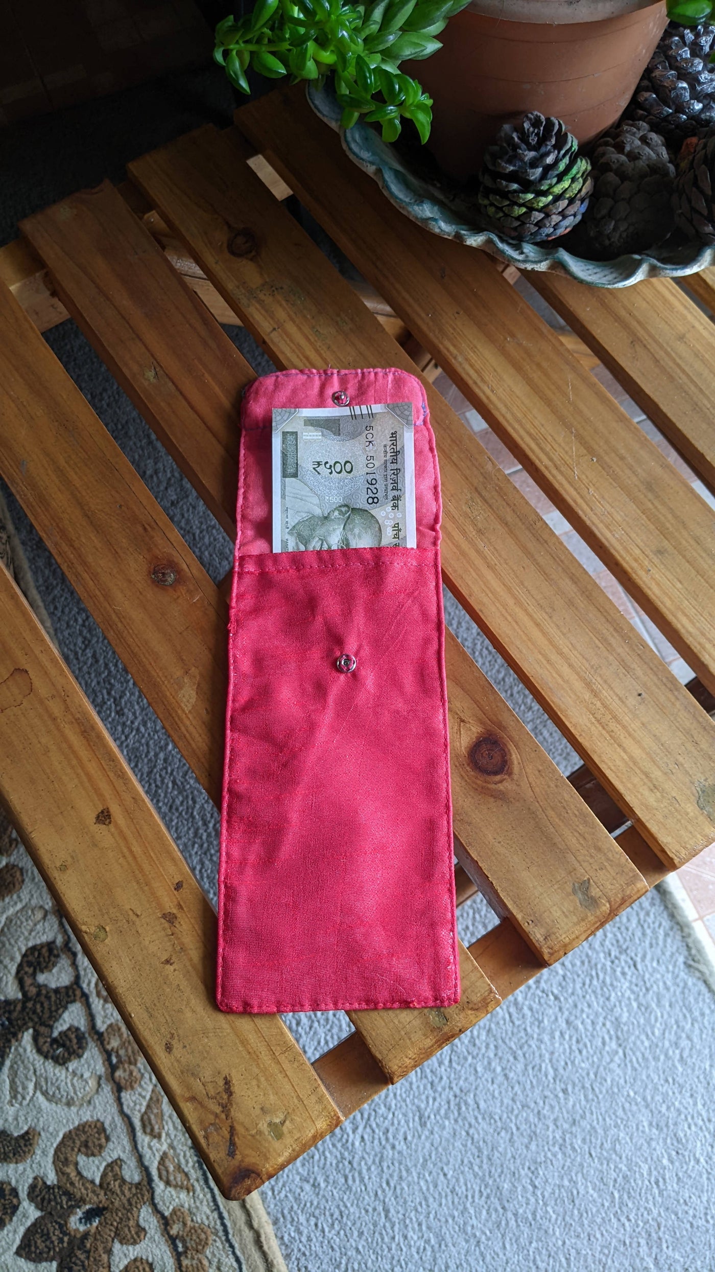 Red Fabric Envelope