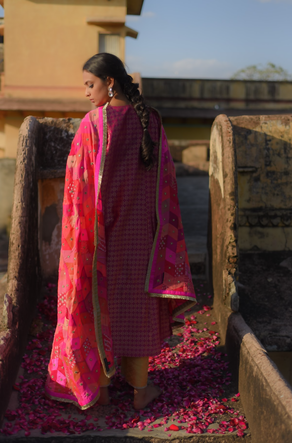 Pink Dupatta