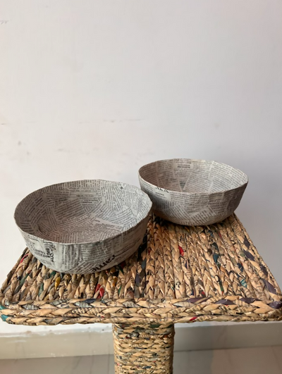 Handcrafted paper Machie Bowls