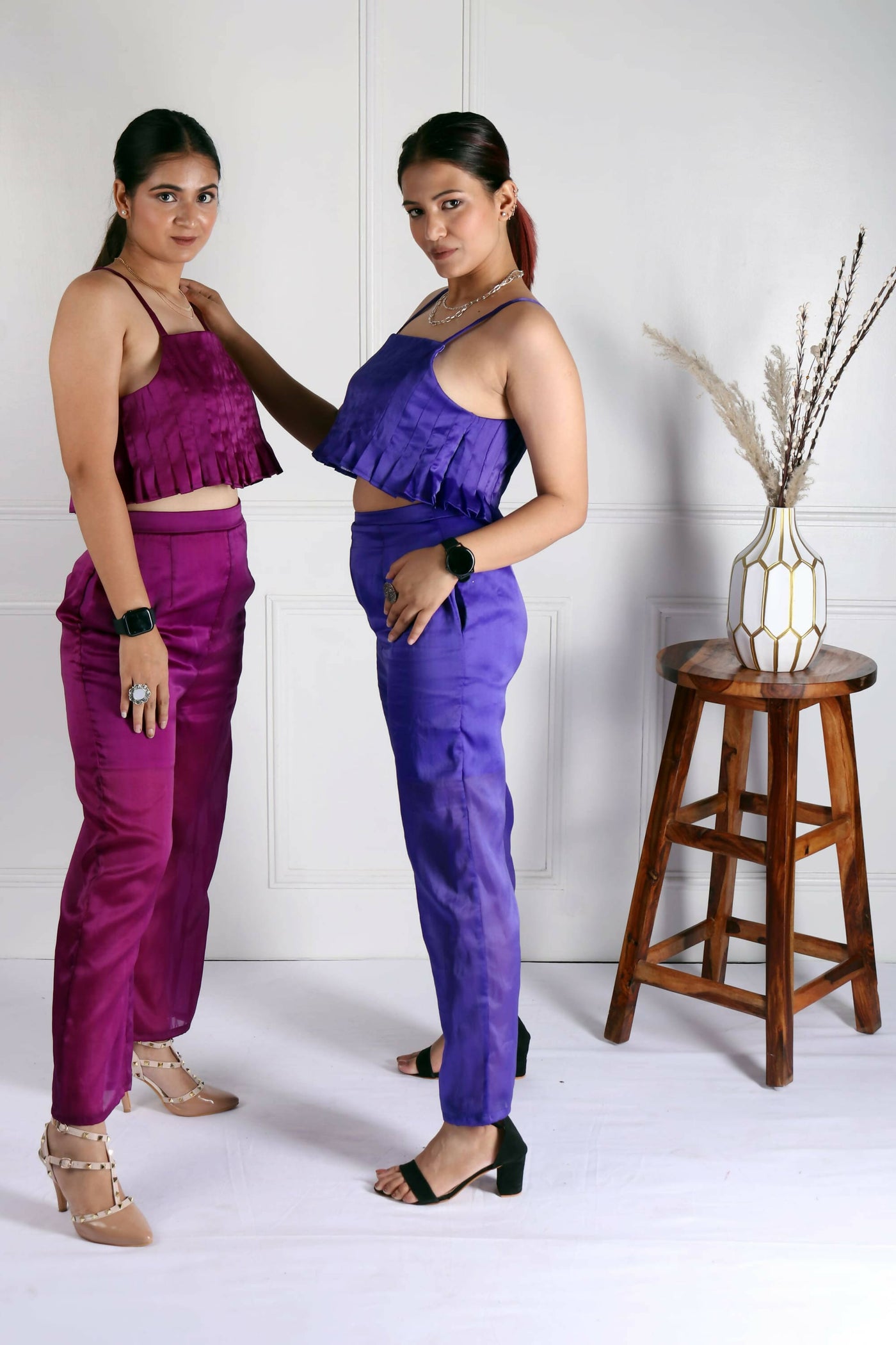 Issie & Ivey Emerald Purple Co-ord Set