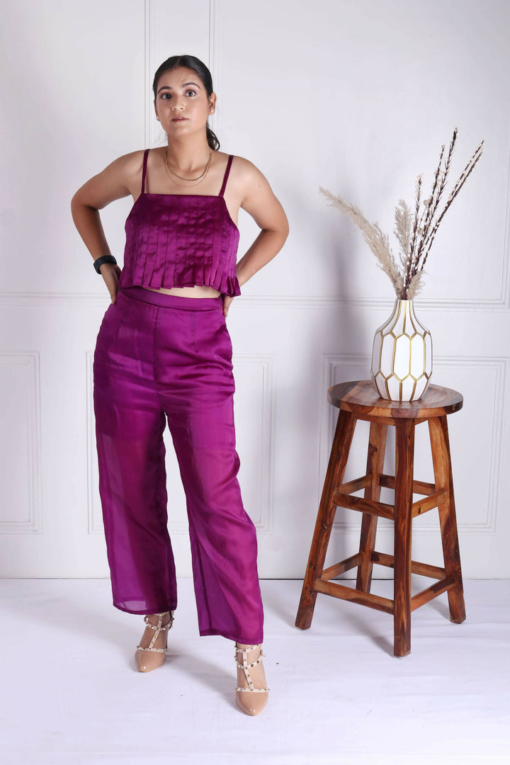 Issie & Ivey Emerald Purple Co-ord Set