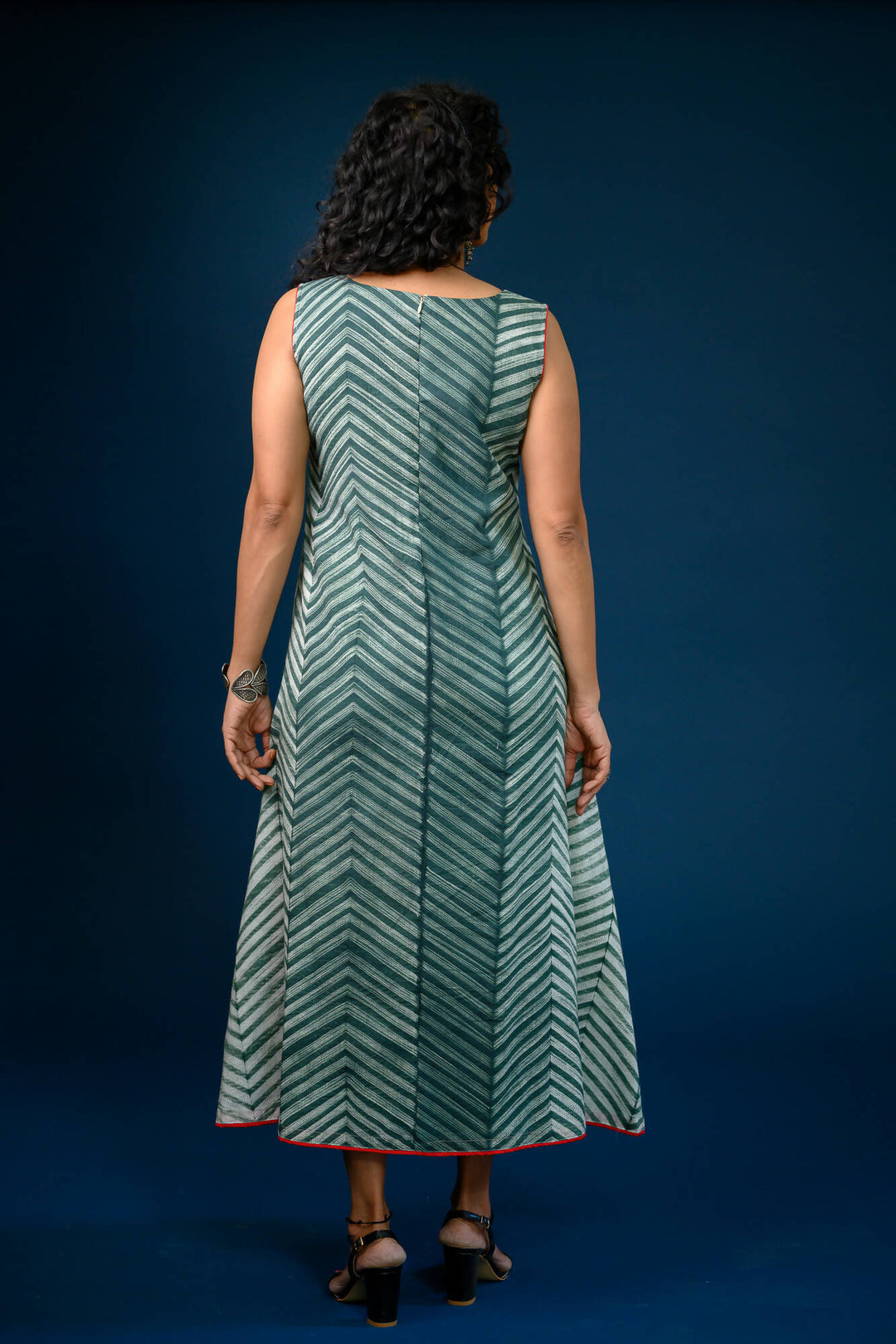 Shibori maxi dress