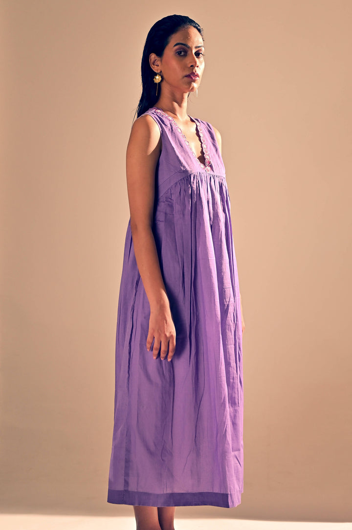 Amethyst Gathered Dress