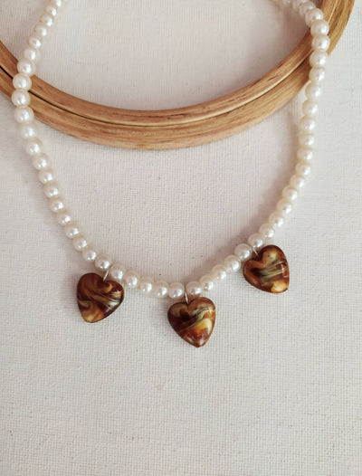 Caramel Heart Necklace