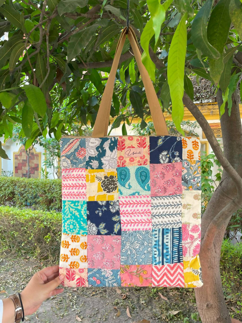 Patch Work Quilted Tote Bag