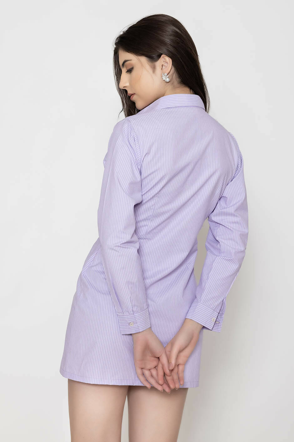 Double Placket Shirt Dress