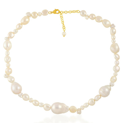 Uneven Pearl Necklace