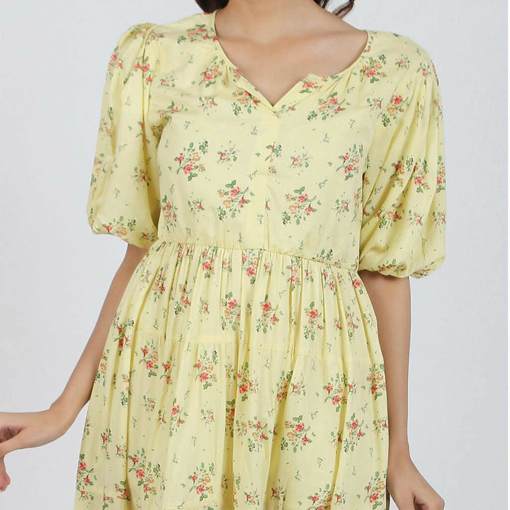 Modal Tier Dress - Butter