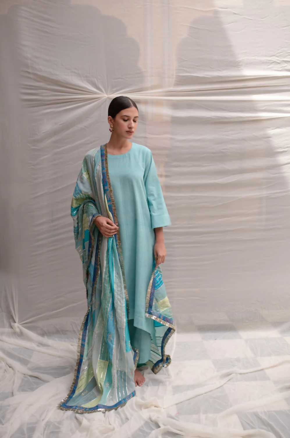 Teal Dupatta