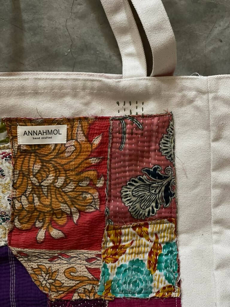 Kantha Patch Tote