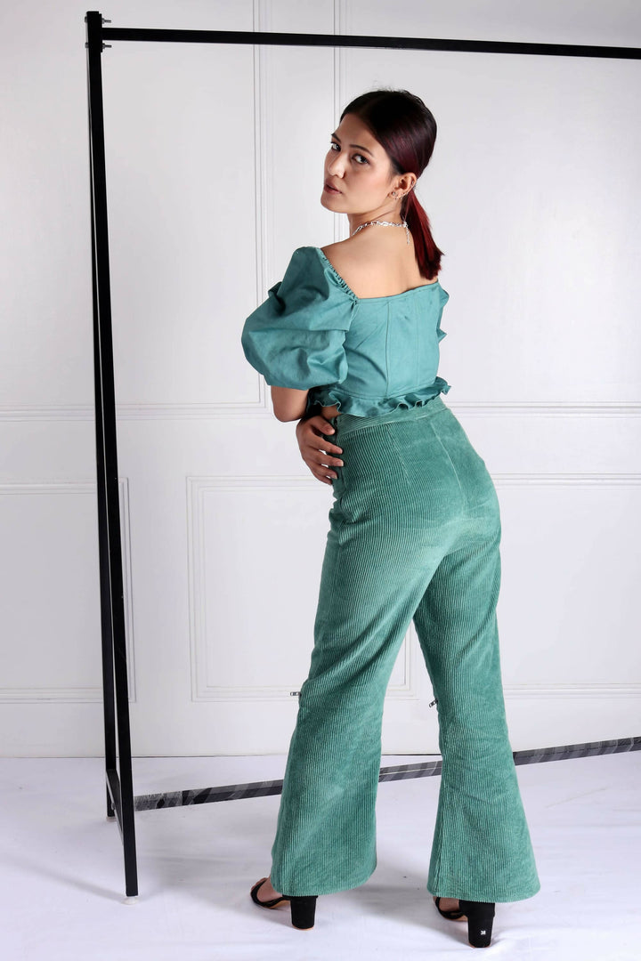 Mia & Lea Myrtle Green Co-ord Set