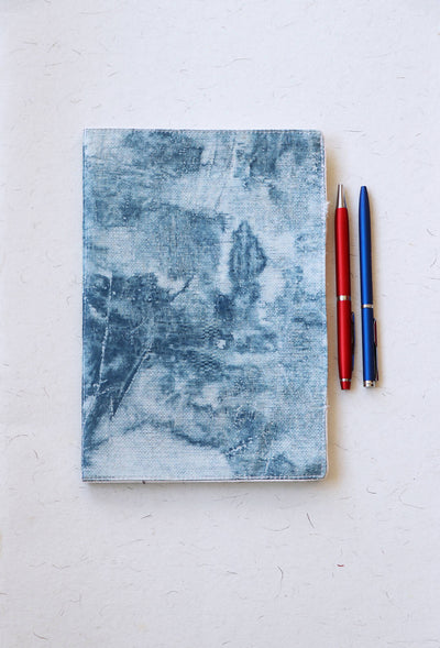 Blue Soft Cover Handmade Notebook