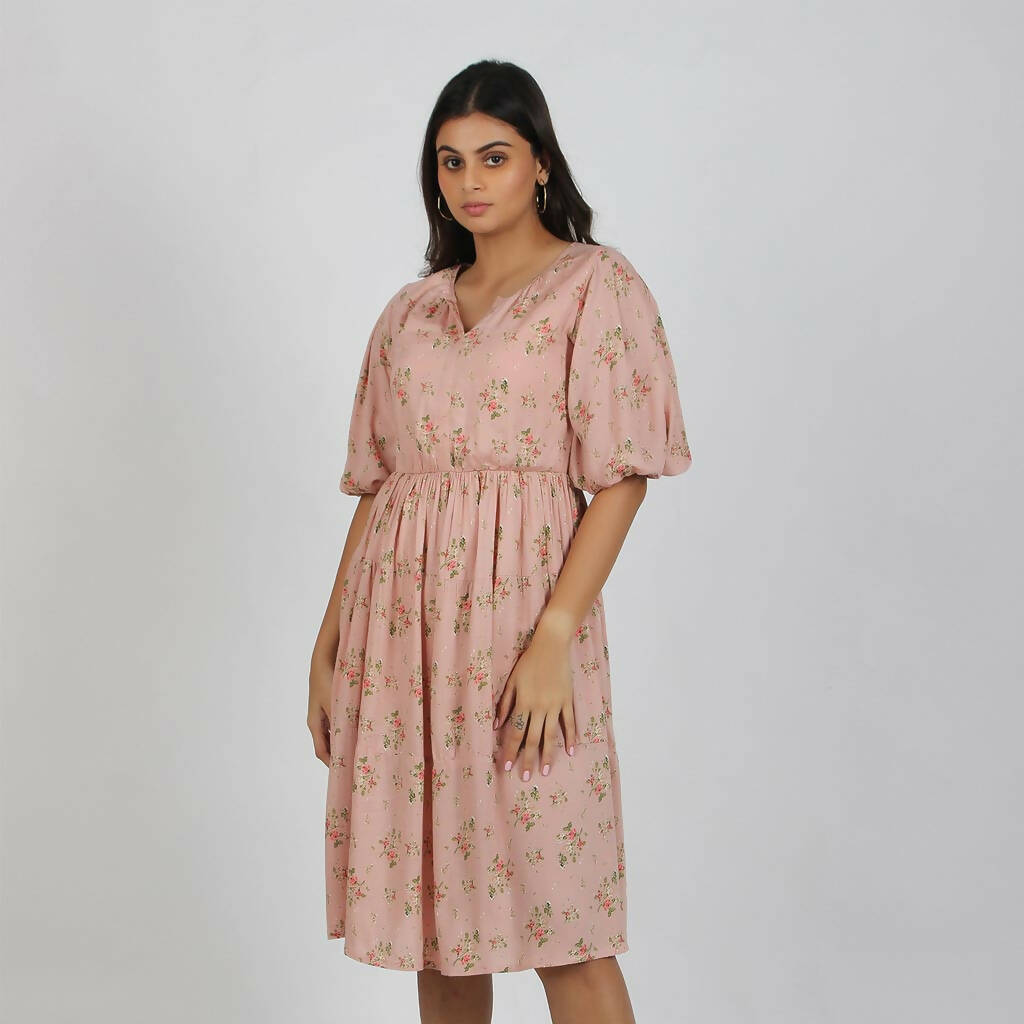 Modal Tier Blush Pink Dress