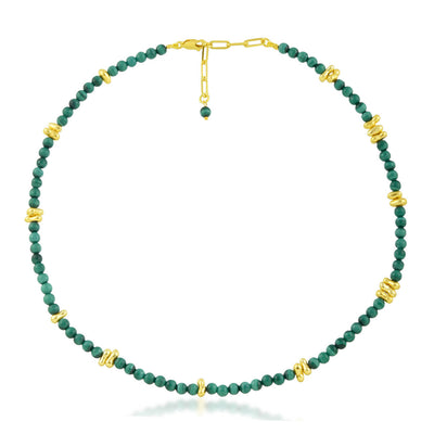 Malachite Beaded Necklace