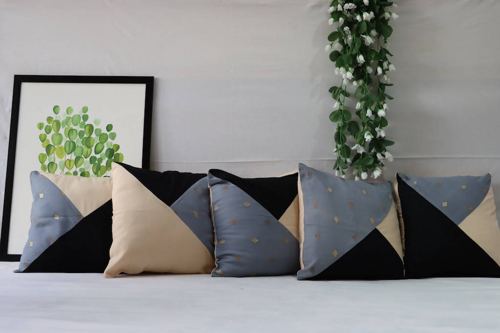 Triple Tone Cushion Cover Set