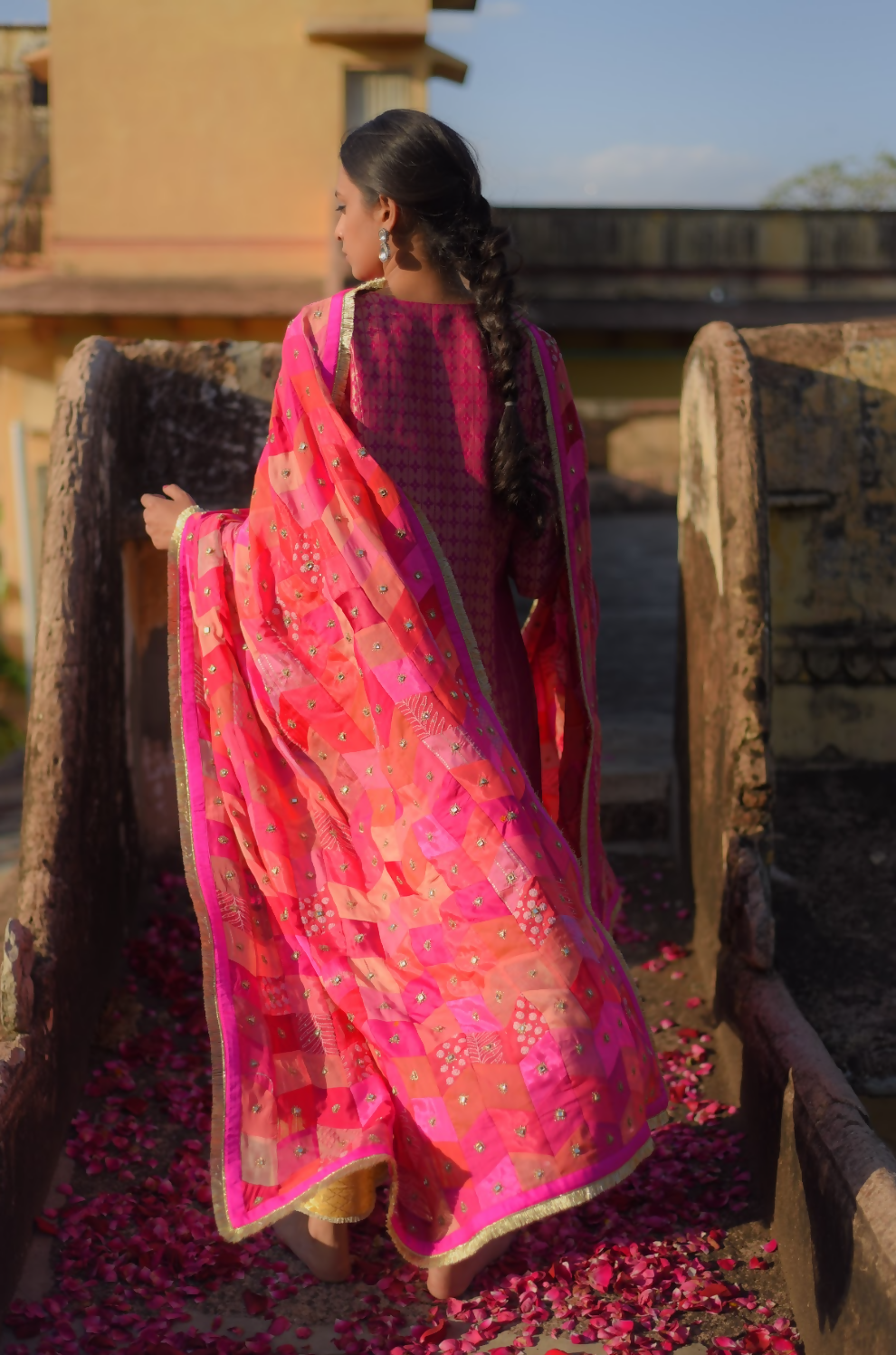 Pink Dupatta