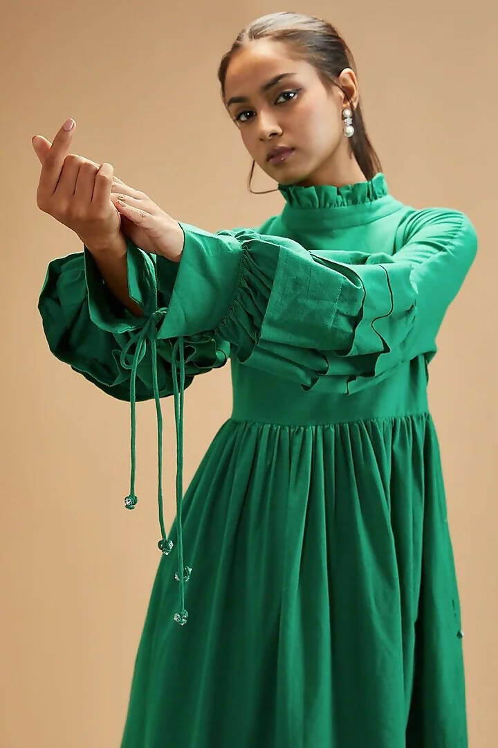 Clara Green Victorian Dress