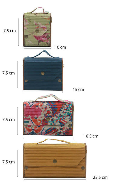 Vintage Fall 4 in 1 Box Clutch