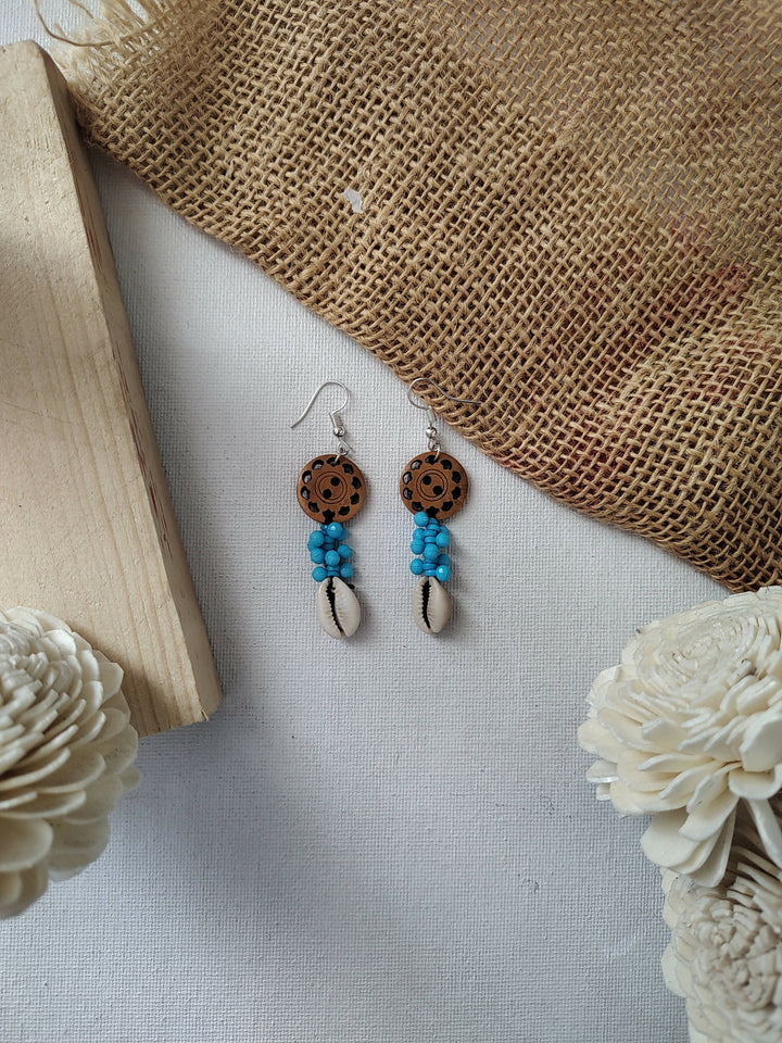 Bead Drop Dangles - Blue