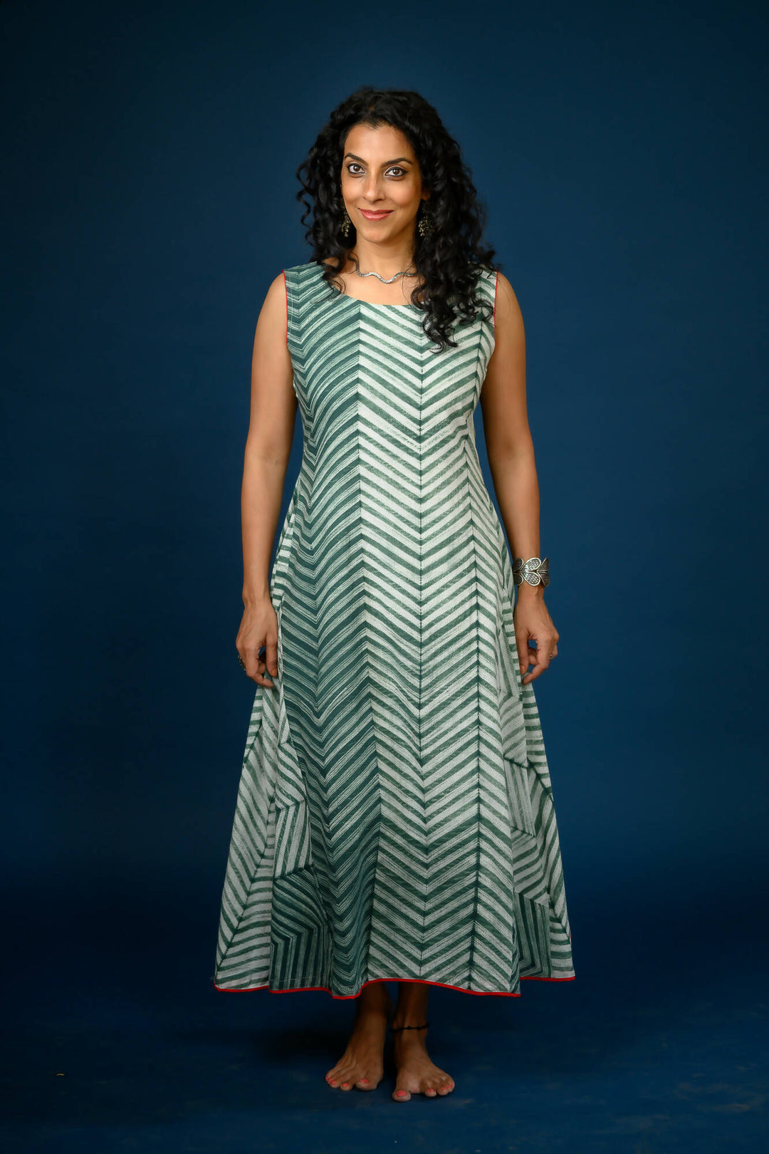 Shibori maxi dress