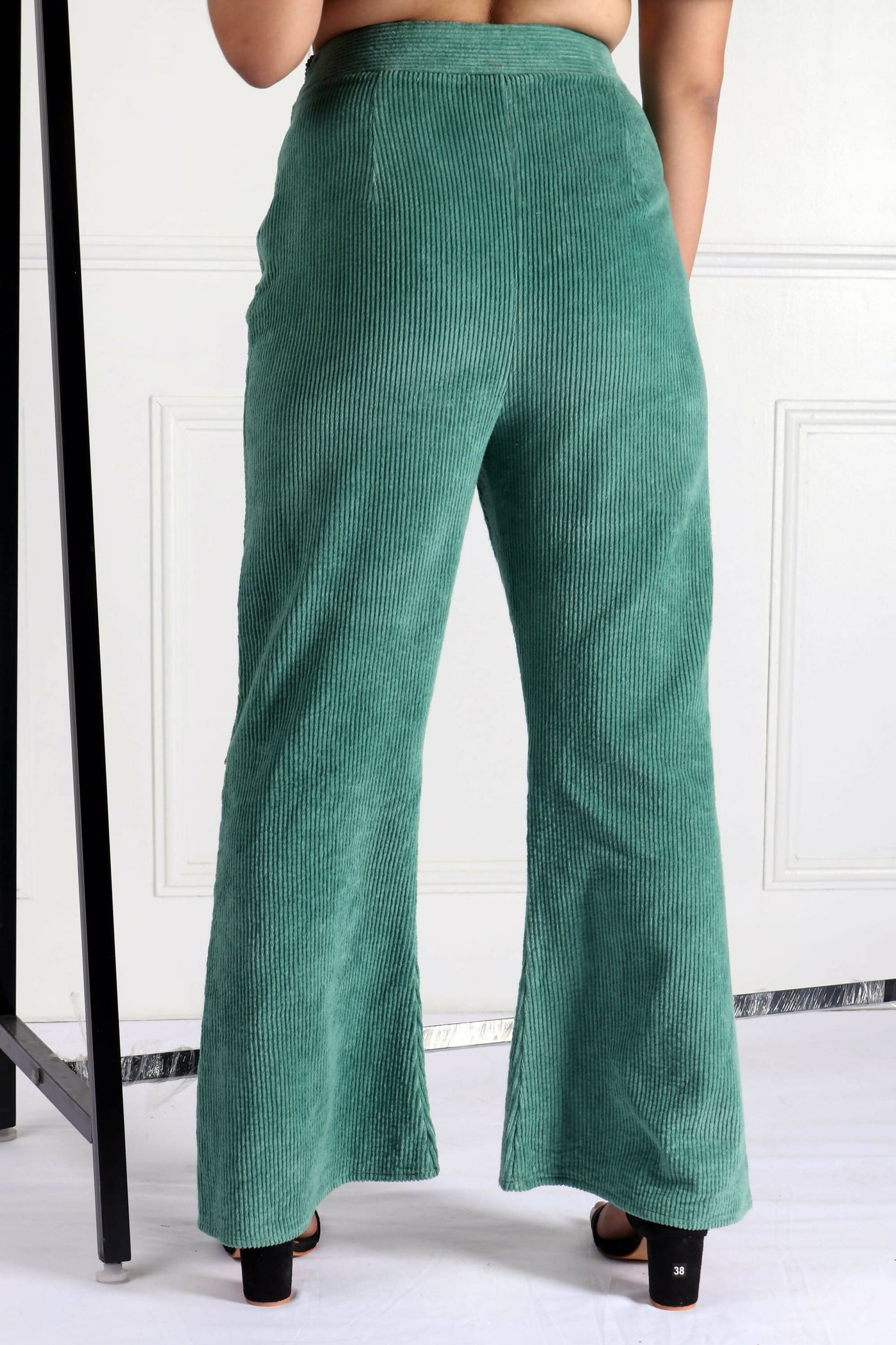 Lea Myrtle Green Corduroy Pants