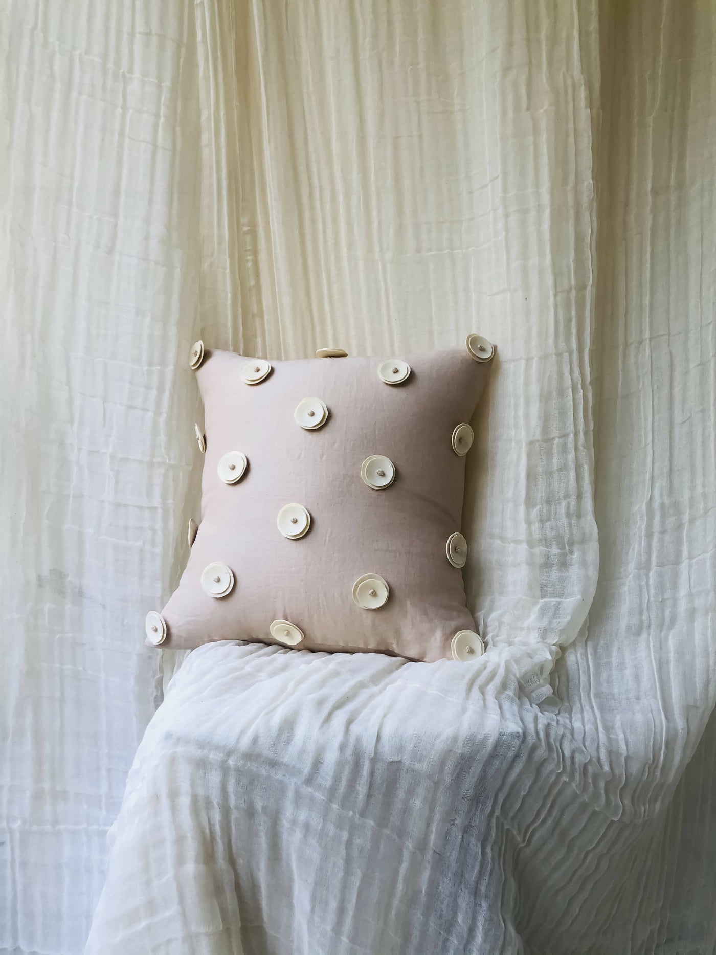 Ivory Conversion square cushion cover