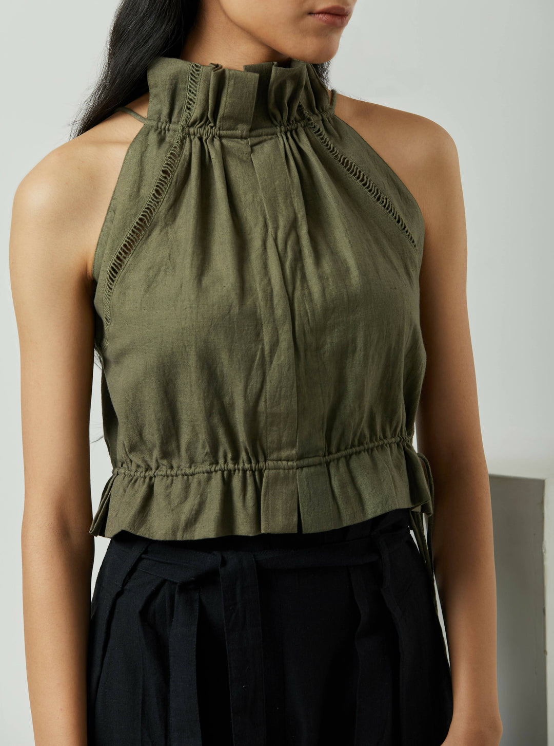 Dark Green Top