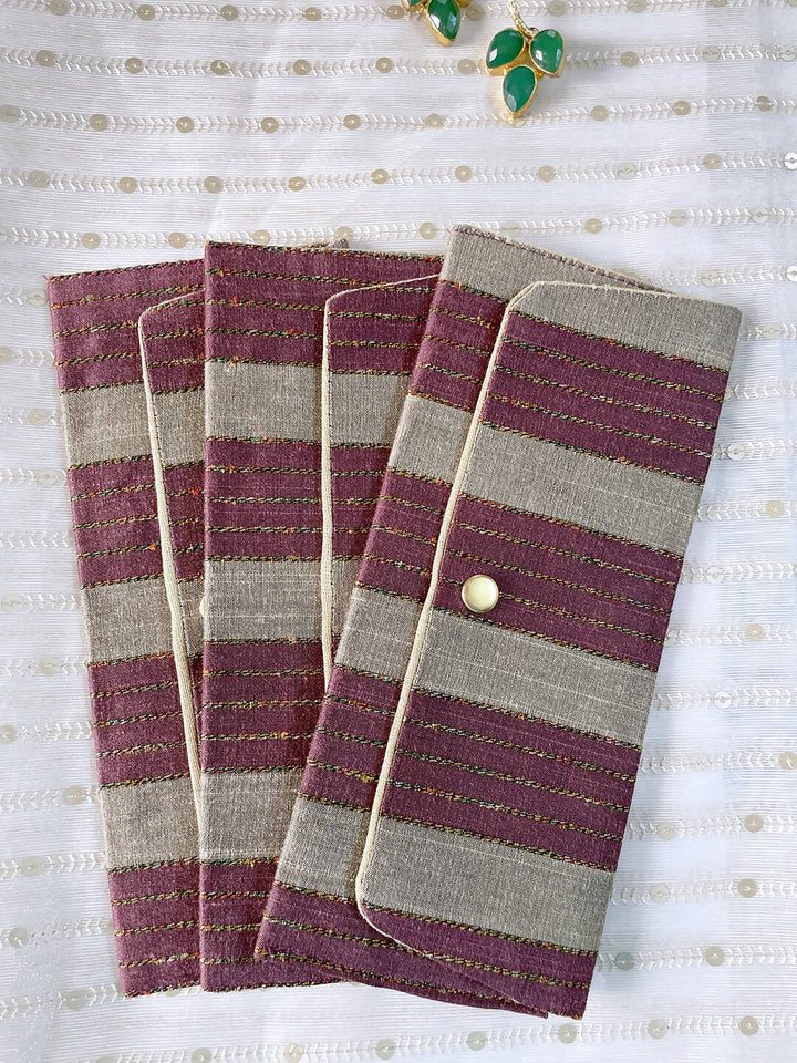 Maroon & Brown Money Envelope