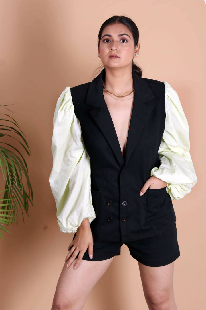 Valentina & Vivian Pale Green Blazer Set