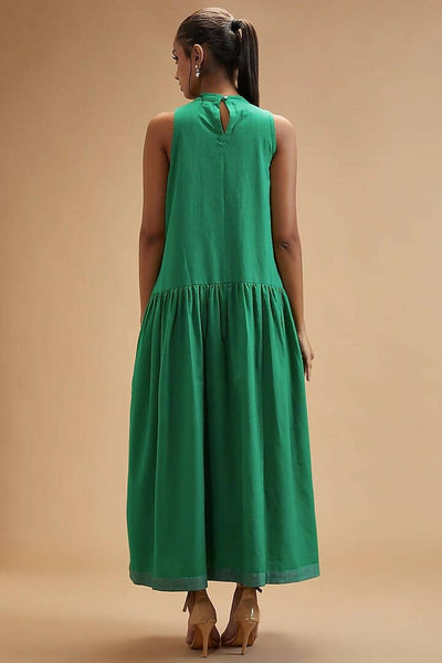 Clara Green Tier Dress