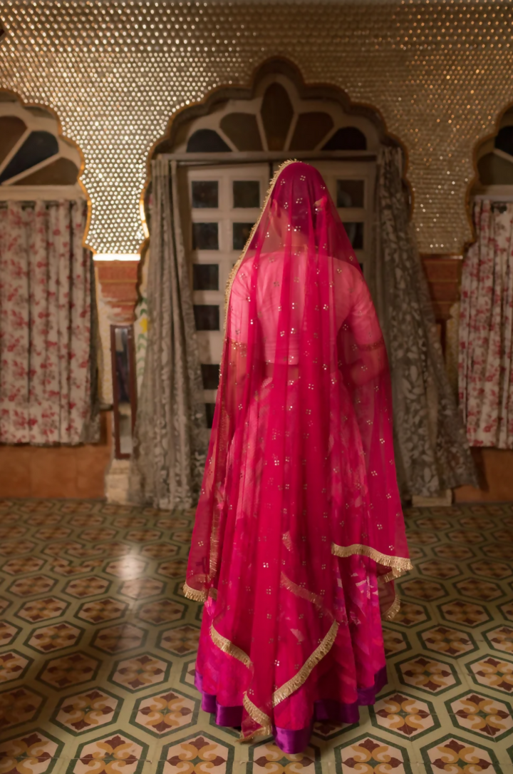 Pink Ombre Lehenga