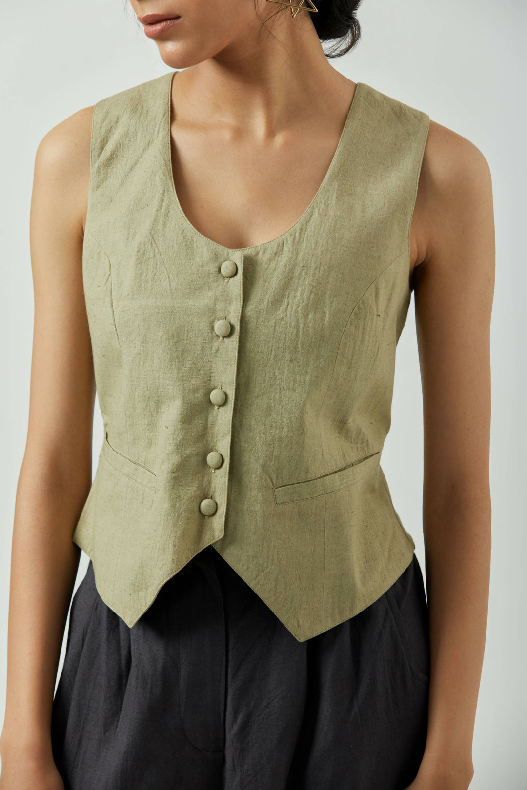 Beige Waistcoat