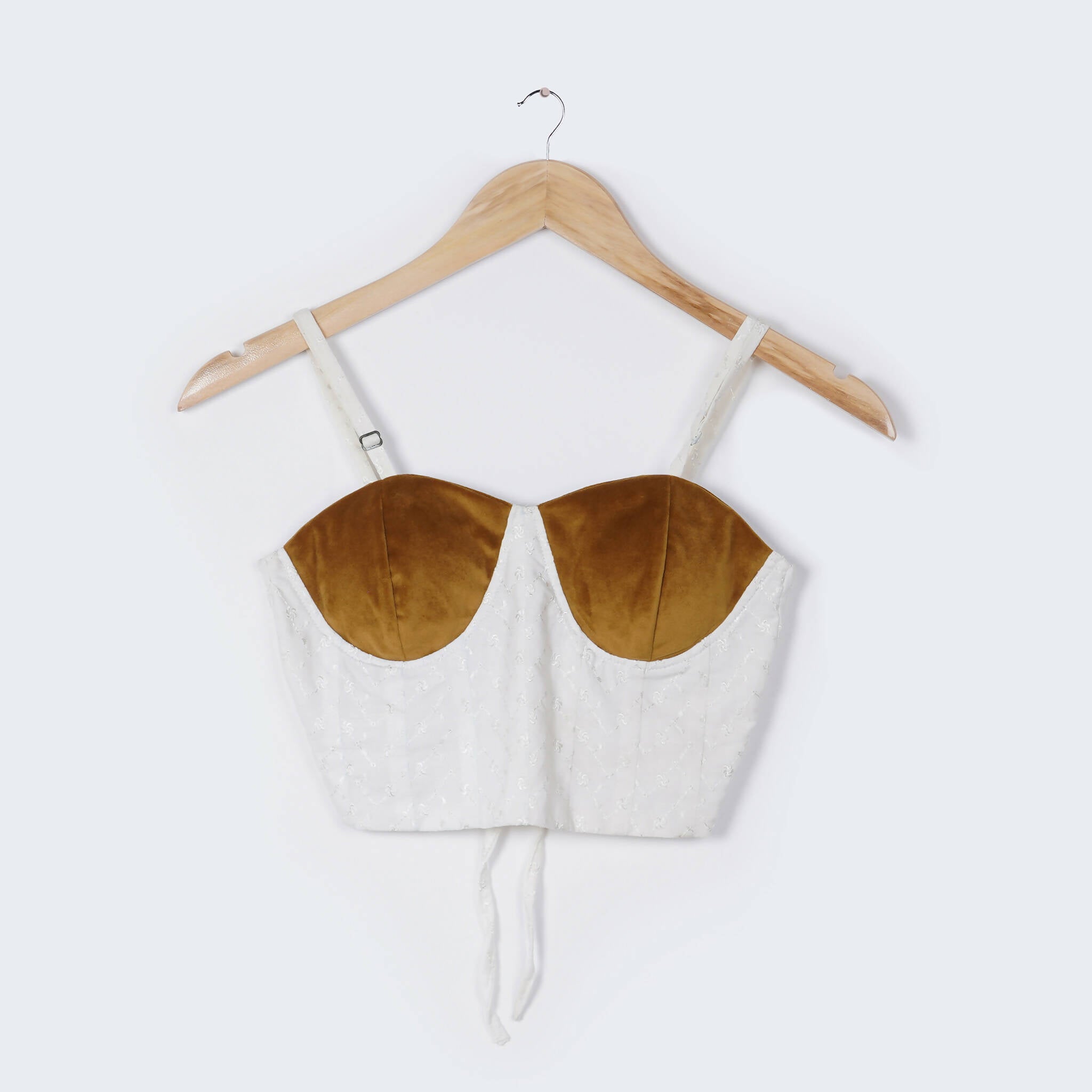Buy this Mustard and White Bustier Top by The Refused Line on Refash ...